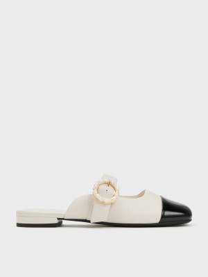 Mules Charles And Keith λουστρινι Pearl πόρπης Mary Jane Πολύχρωμο | 95213-VONG