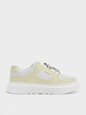 Sneakers Πλατφορμα Charles And Keith Gem-Embellished μεντα | 81624-WUAI
