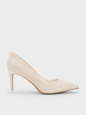 Γοβεσ Charles And Keith Emmy Pointed-toe Μπεζ | 01732-NBOC