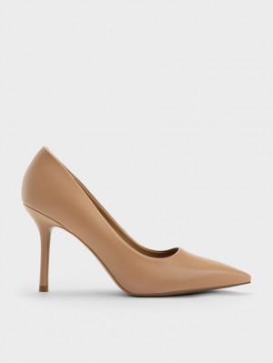 Γοβεσ Charles And Keith Emmy Stiletto Heel καφε | 96482-JCRP