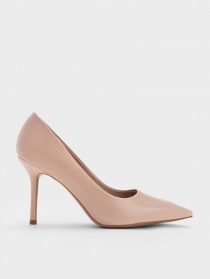 Γοβεσ Charles And Keith Emmy Stiletto Heel Μπεζ | 78316-BLUC