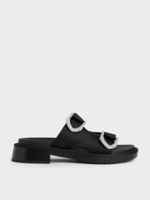 Σαγιοναρεσ Charles And Keith Gabine Recycled Polyester μαυρα | 17640-FDJW