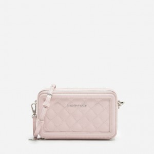 πορτοφολια Charles And Keith Καπιτονέ Boxy Long ροζ | 90182-BTMU
