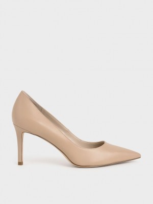 Γοβεσ Charles And Keith κλασικα Stiletto Heel Μπεζ | 52831-LESA
