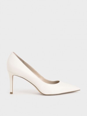 Γοβεσ Charles And Keith κλασικα Stiletto Heel κρέμα | 62375-CTGK