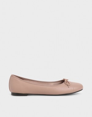 Παπουτσια Μπαλαρινεσ Charles And Keith Bow ροζ | 97318-YFJG