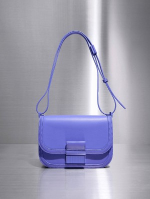 τσάντεσ χιαστί Charles And Keith Charlot μωβ | 10658-IAEL
