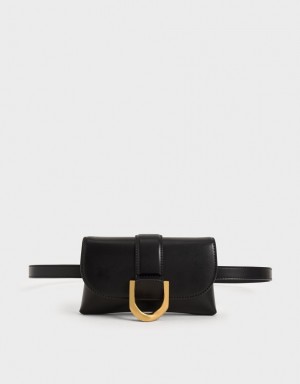 τσάντεσ χιαστί Charles And Keith Gabine μαυρα | 06213-GHSF