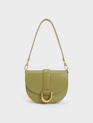 Τσάντες Σέλας Charles And Keith Gabine Ελιά | 37901-QYAV