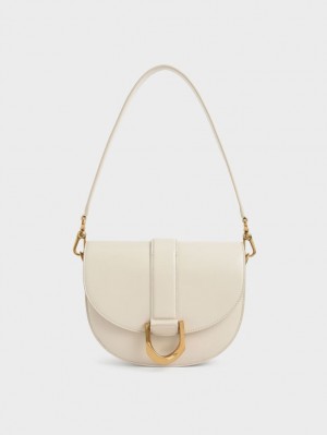 Τσάντες Σέλας Charles And Keith Gabine κρέμα | 91047-NKJL