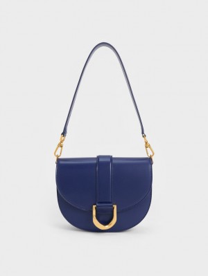 Τσάντες Σέλας Charles And Keith Gabine σκουρο μπλε | 12845-KJMY