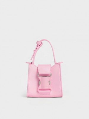 μίνι τσάντες Charles And Keith Ivy Top Handle ροζ | 16340-ZLAG