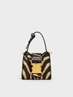 μίνι τσάντες Charles And Keith Ivy Top Handle Πολύχρωμο | 86057-LCEA