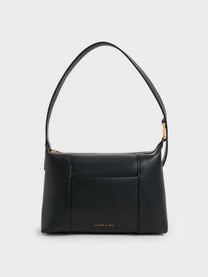 τσάντεσ ώμου Charles And Keith Lorain μαυρα | 23706-ONMS