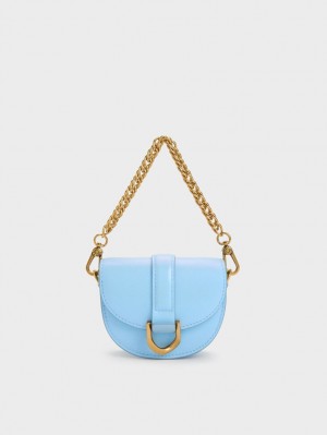 Τσάντες Σέλας Charles And Keith Micro Gabine ανοιχτο μπλε | 57928-JCUK