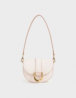 Τσάντες Σέλας Charles And Keith Mini Gabine ροζ | 15067-YFPM