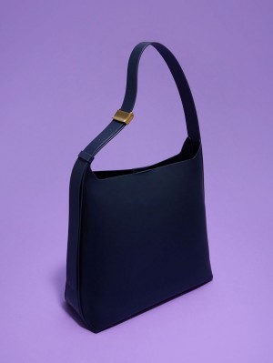 τσάντεσ tote Charles And Keith Edna σκουρο μπλε | 72954-XOJF