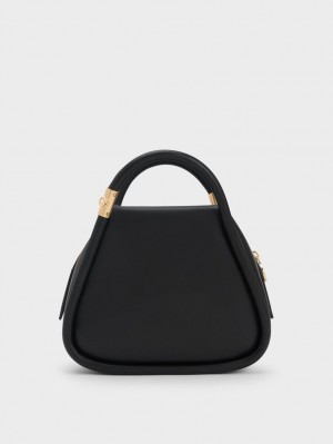 τσάντεσ tote Charles And Keith Lara Geometric μαυρα | 27014-RWAC