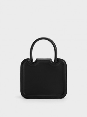 τσάντεσ tote Charles And Keith Perline Sculptural μαυρα | 08172-EOTF