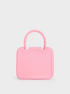 τσάντεσ tote Charles And Keith Perline Sculptural ροζ | 38071-EBKF