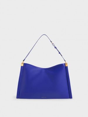 τσάντεσ tote Charles And Keith Ridley Slouchy μπλε | 72680-LGJR