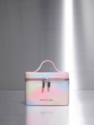 τσάντεσ tote Charles And Keith Swirl-Print Vanity Case Πολύχρωμο | 49180-FVZS