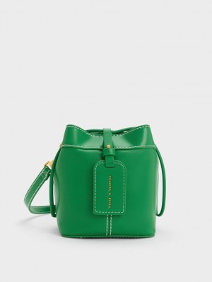 bucket bags Charles And Keith Cordele πρασινο | 37529-KFZS