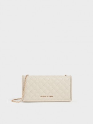 pouches Charles And Keith Καπιτονέ κρέμα | 42139-MOLI