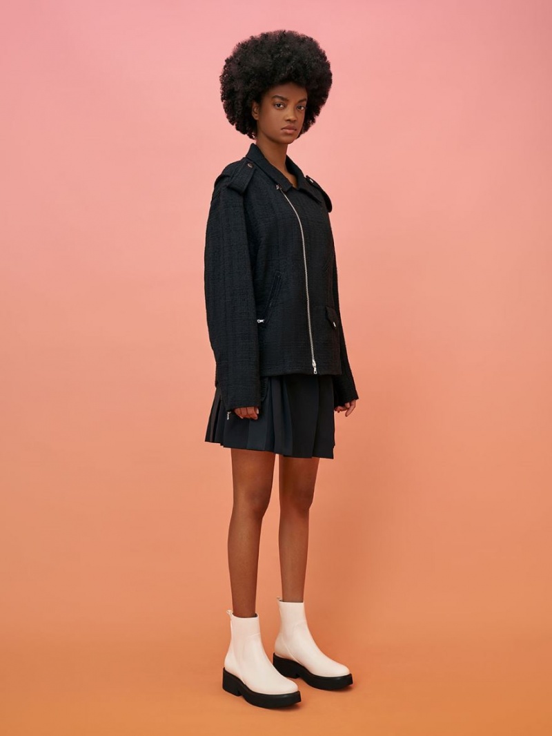 Chelsea Boots Charles And Keith Χοντρός flatforms κρέμα | 24367-TUVC