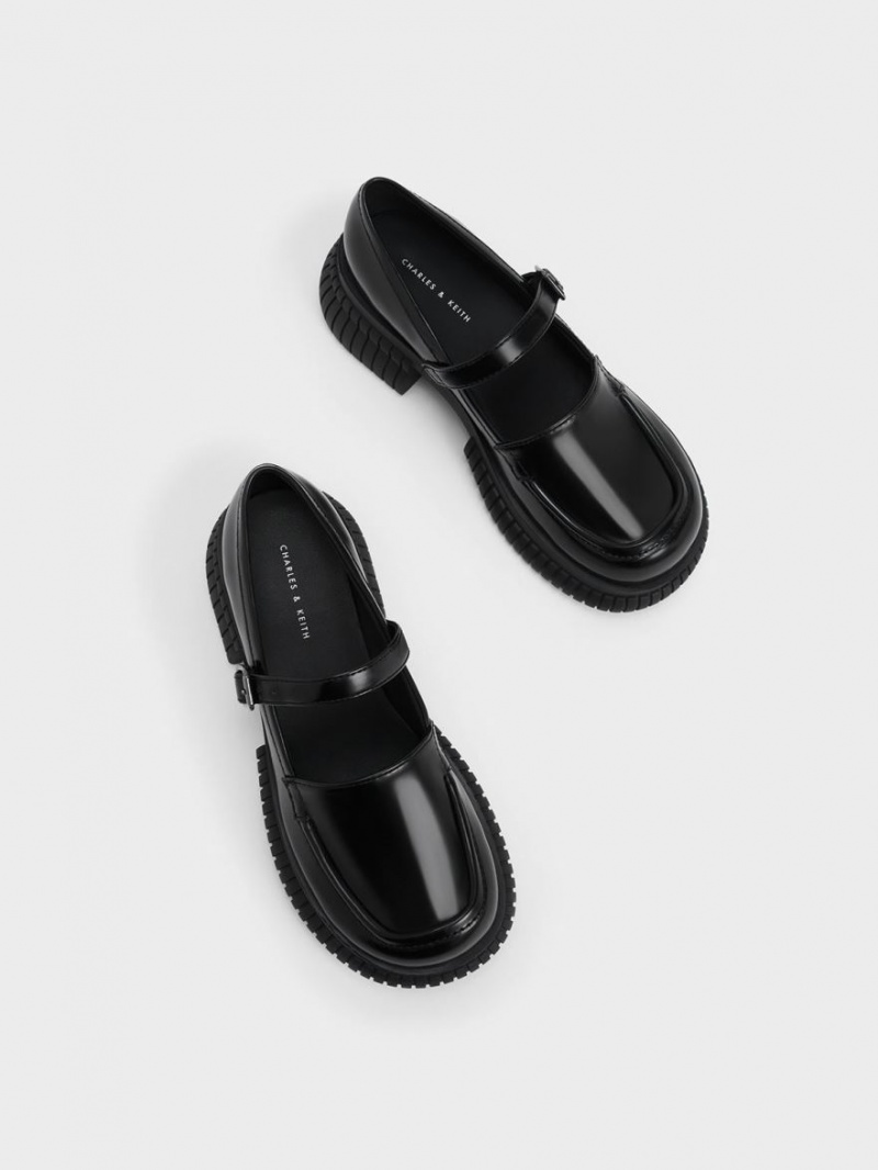 Loafers Charles And Keith Buckled Mary Jane μαυρα | 10827-YKON