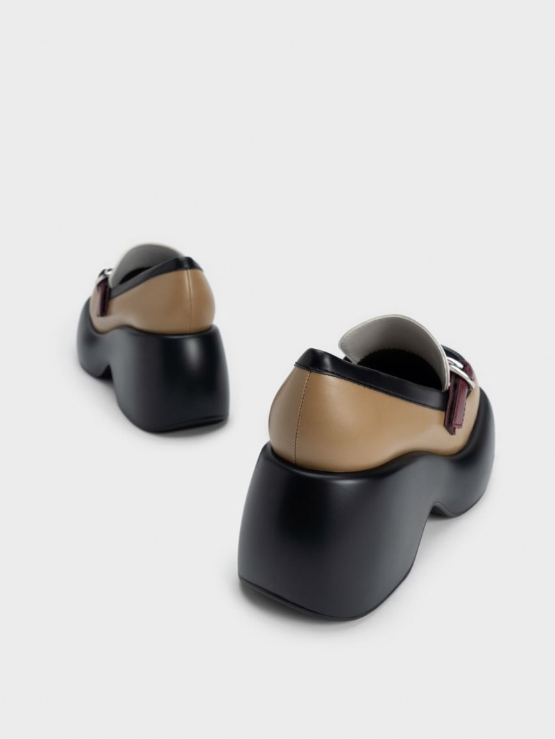 Loafers Charles And Keith Buckled flatforms Penny Πολύχρωμο | 35907-FEJX