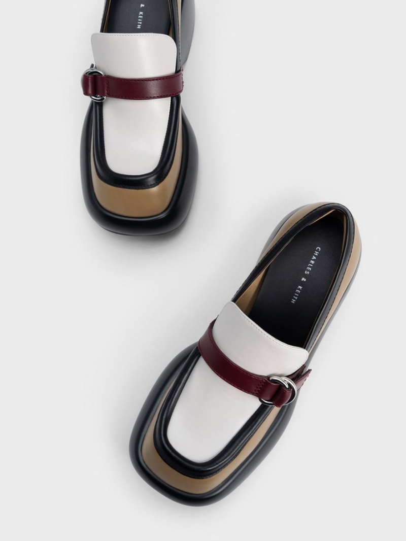 Loafers Charles And Keith Buckled flatforms Penny Πολύχρωμο | 35907-FEJX