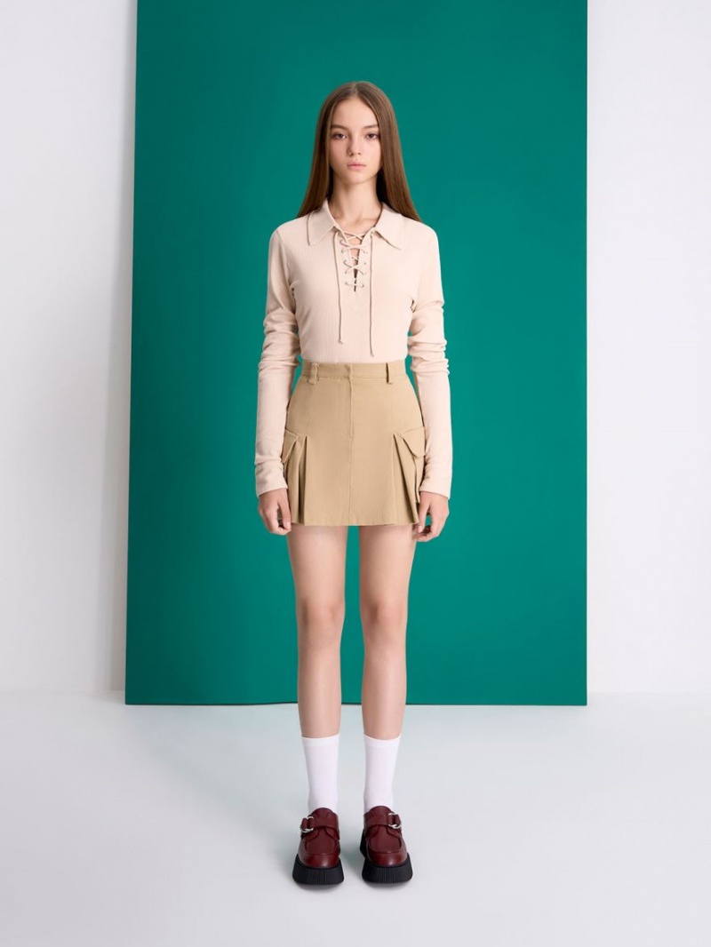 Loafers Charles And Keith Cordova Buckled flatforms μπορντο | 58912-UWDL