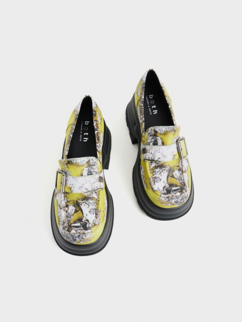 Loafers Charles And Keith Jules flatforms Buckled Πολύχρωμο | 85209-SUAG