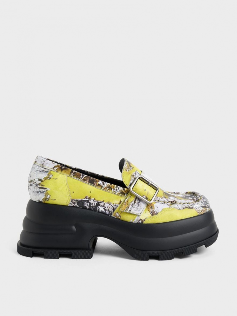 Loafers Charles And Keith Jules flatforms Buckled Πολύχρωμο | 85209-SUAG