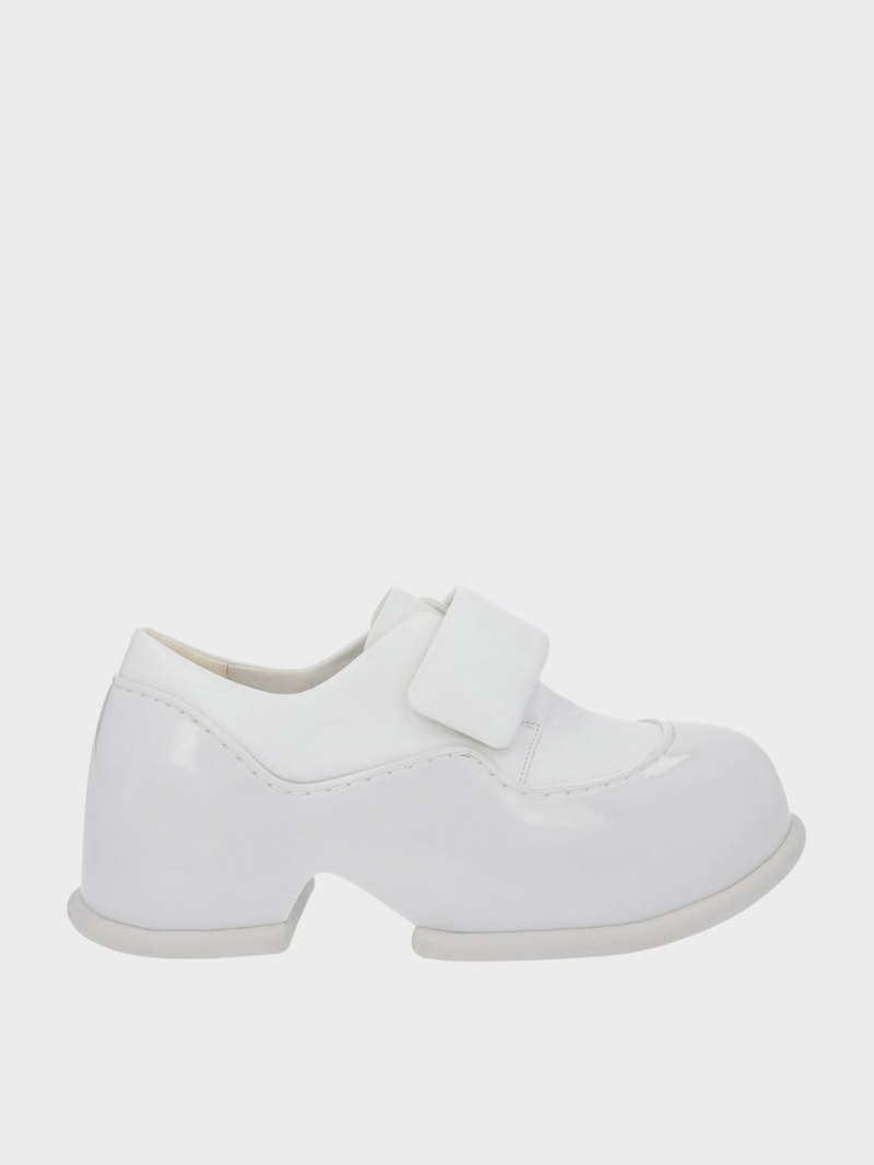 Loafers Charles And Keith Pixie λουστρινι flatforms ασπρα | 14297-XMDJ