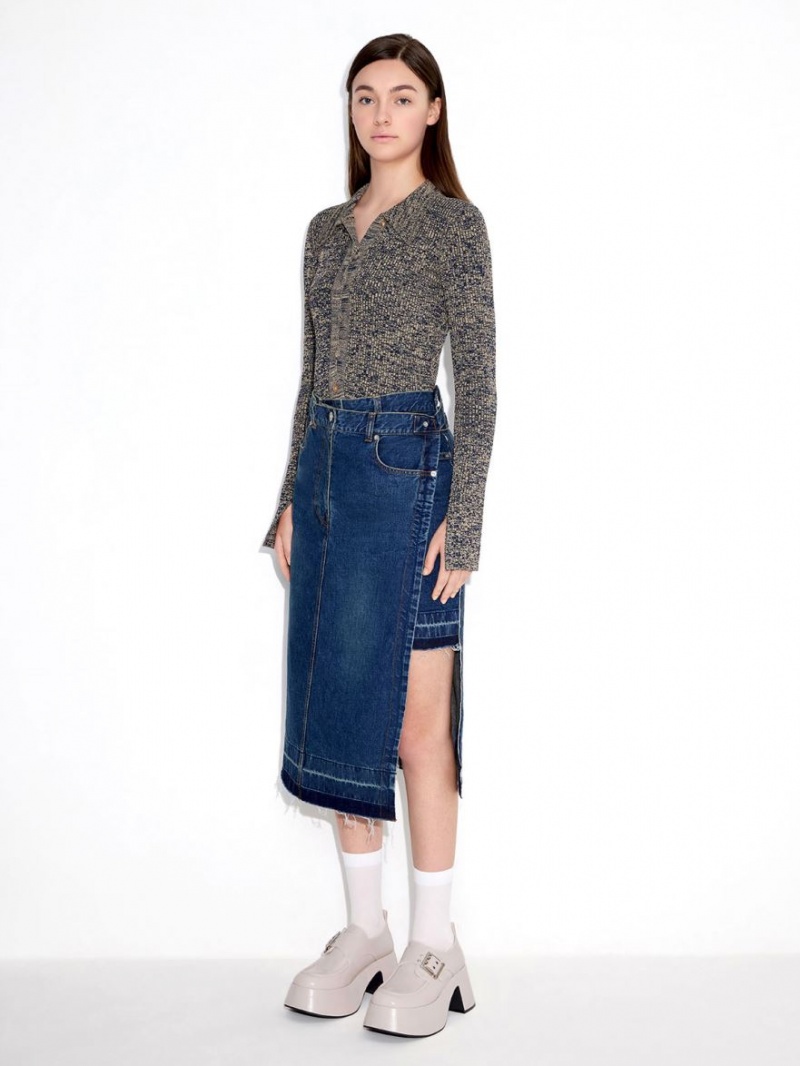 Loafers Charles And Keith Rubina Buckled Χοντρός ανοιχτο γκρι | 81937-HMJI
