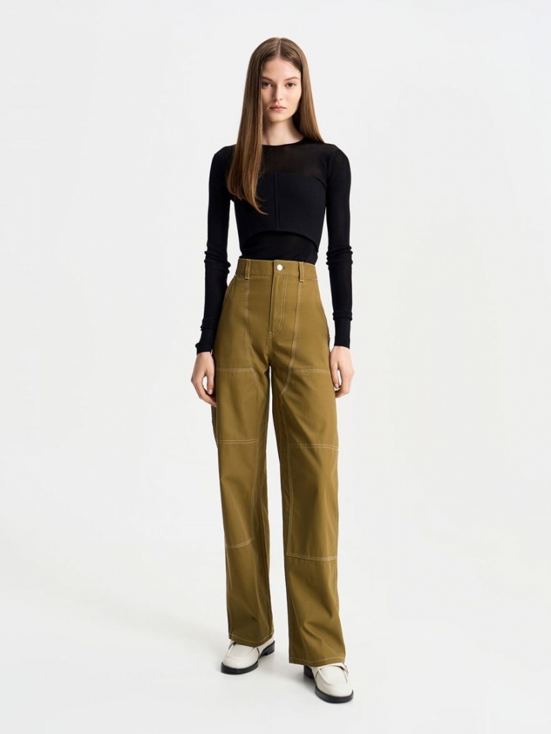 Loafers Charles And Keith Trice Metallic Accent ασπρα | 12470-PGOF