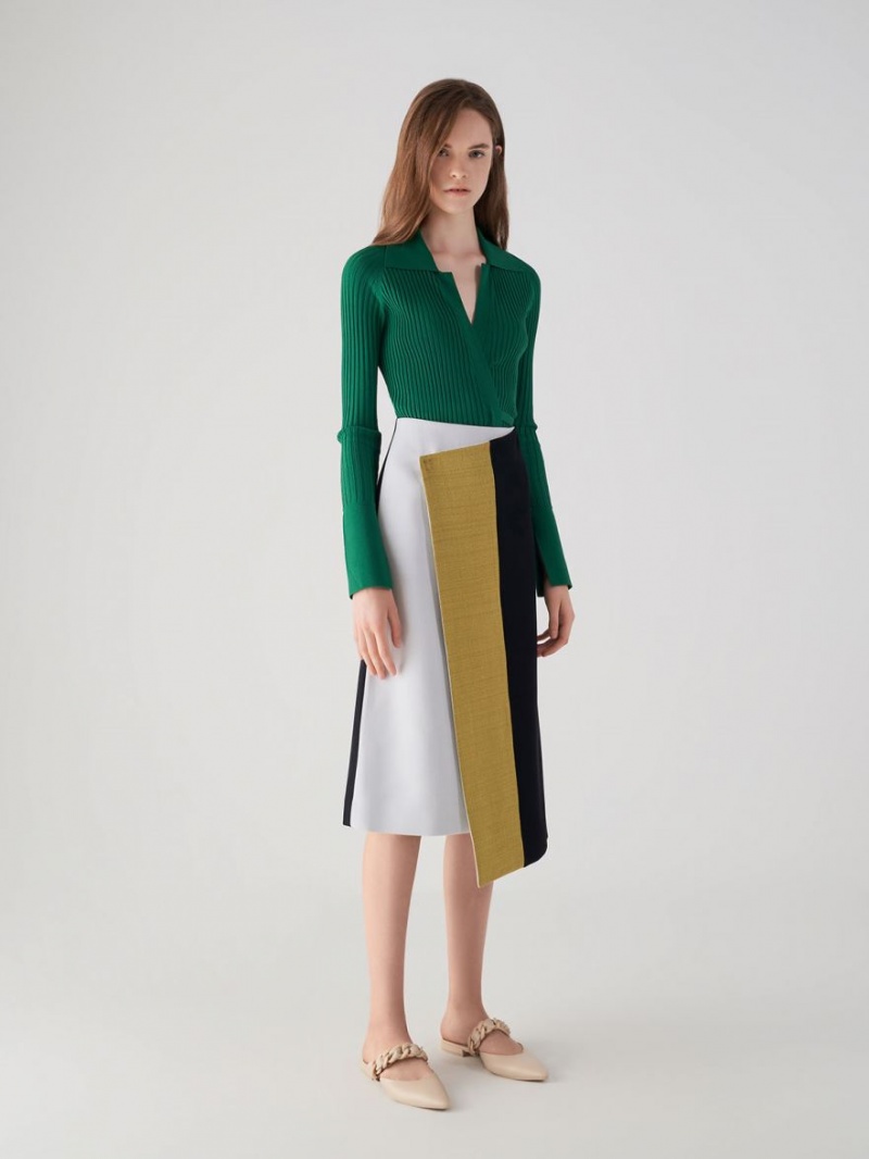 Mules Charles And Keith Braided Chain-Link φλατ Μπεζ | 73405-AMYO