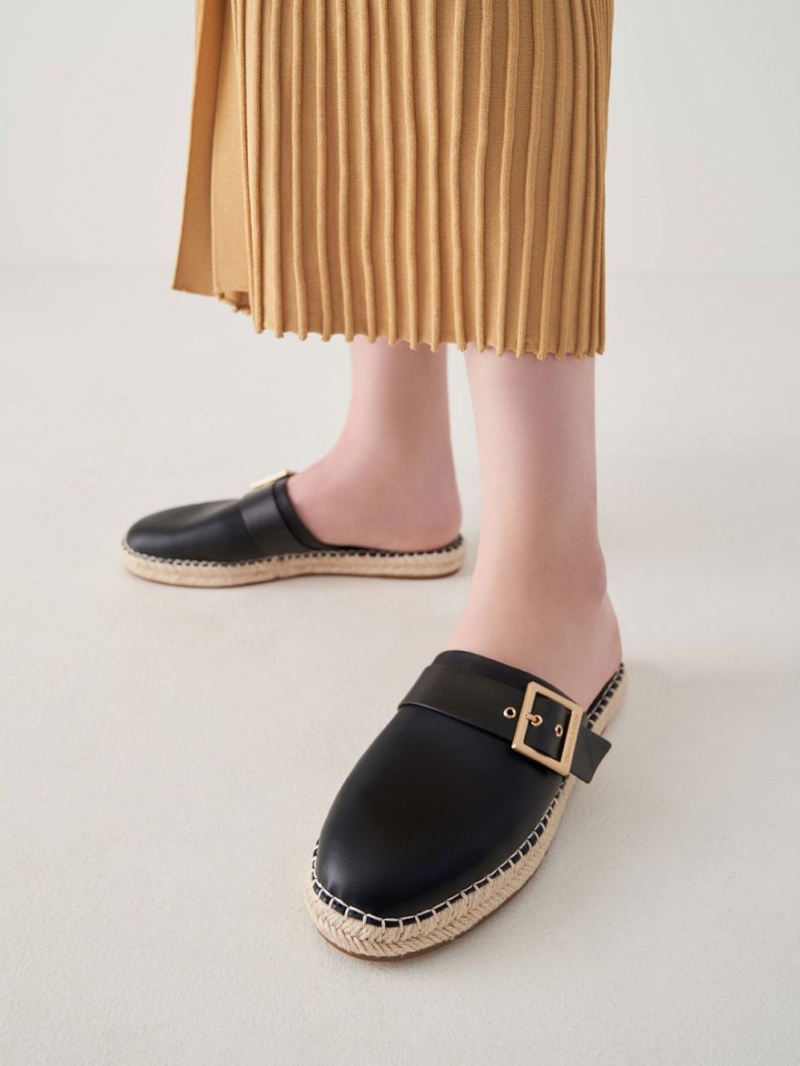 Mules Charles And Keith Buckled εσπαντριγιεσ μαυρα | 17052-OAXK