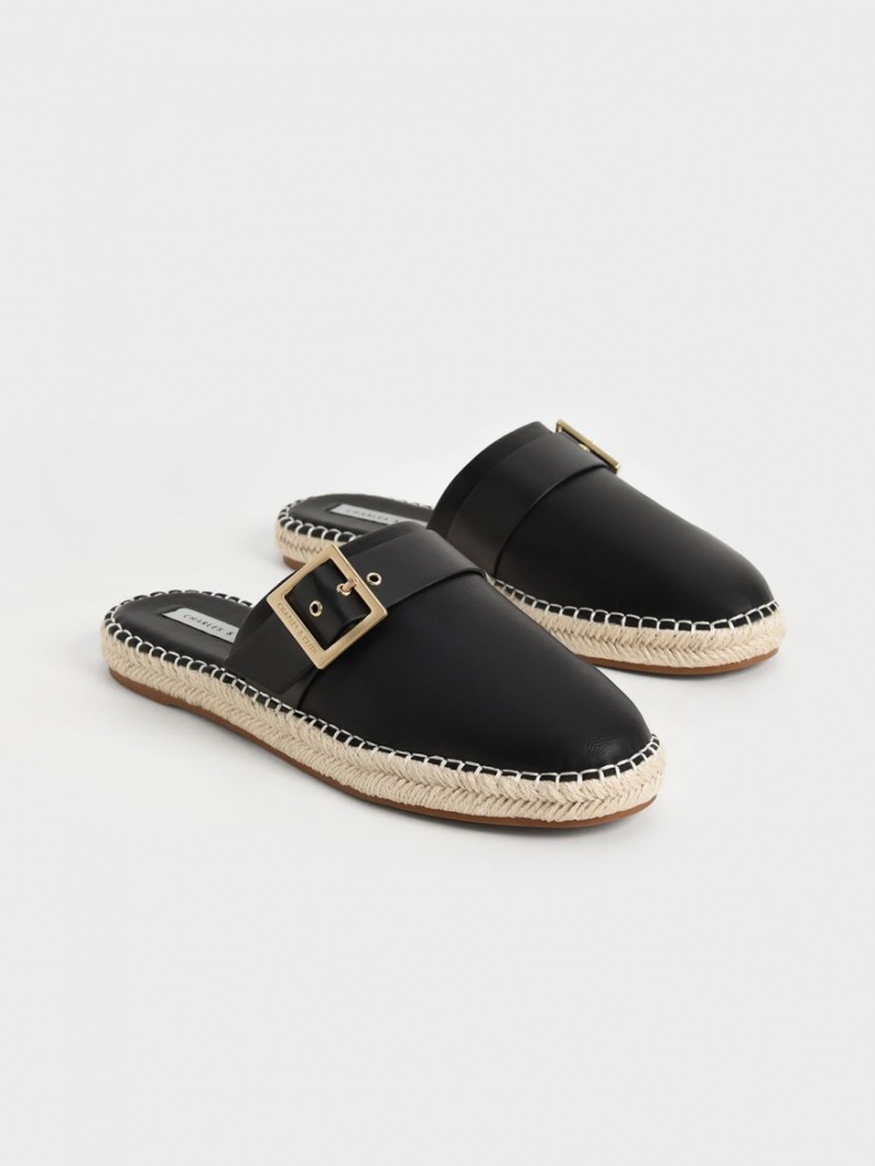 Mules Charles And Keith Buckled εσπαντριγιεσ μαυρα | 17052-OAXK