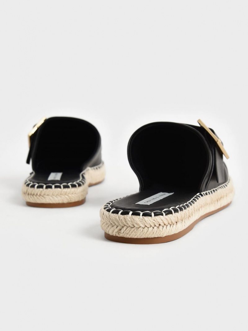 Mules Charles And Keith Buckled εσπαντριγιεσ μαυρα | 17052-OAXK