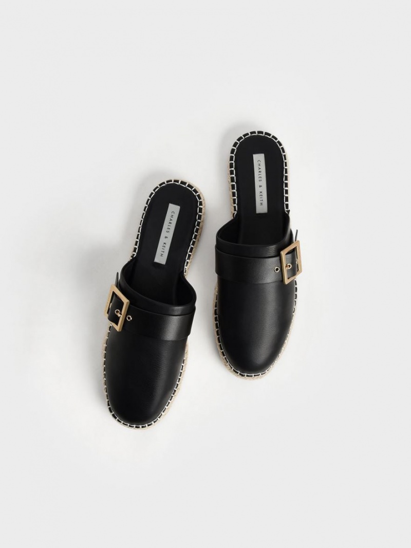Mules Charles And Keith Buckled εσπαντριγιεσ μαυρα | 17052-OAXK