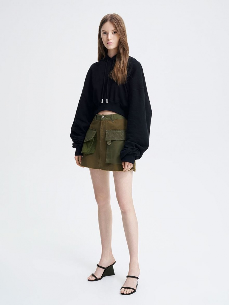 Mules Charles And Keith Double λουρακια Wedge μαυρα | 49076-UEBM
