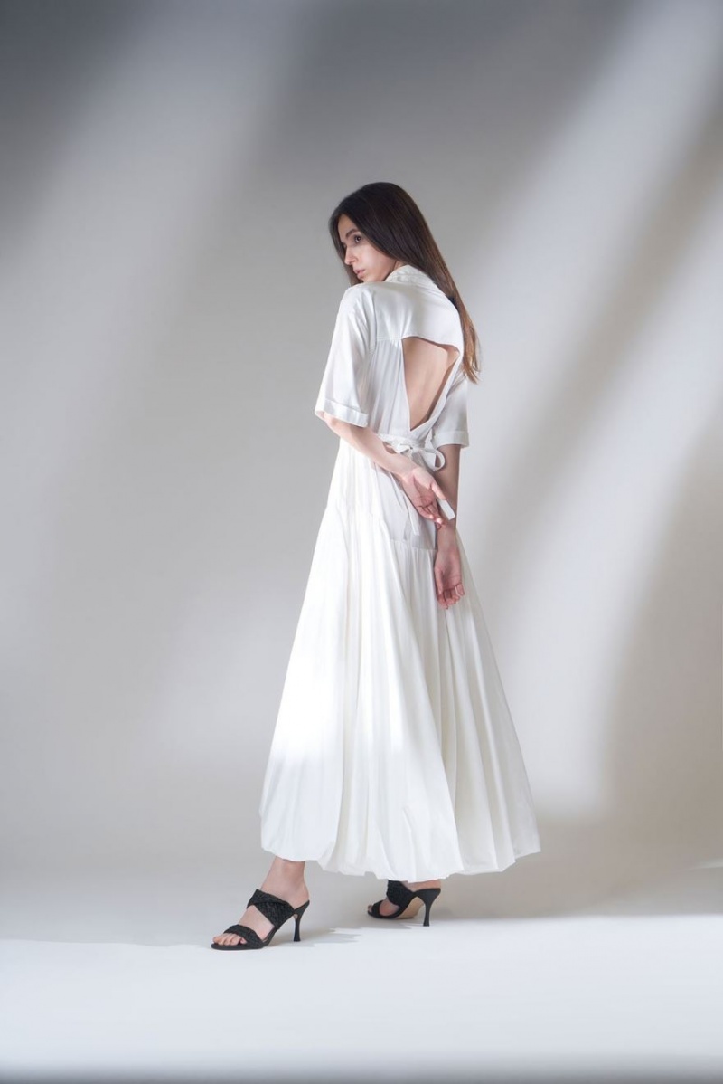 Mules Charles And Keith Double λουρακια Woven με τακουνι μαυρα | 83017-BGIH