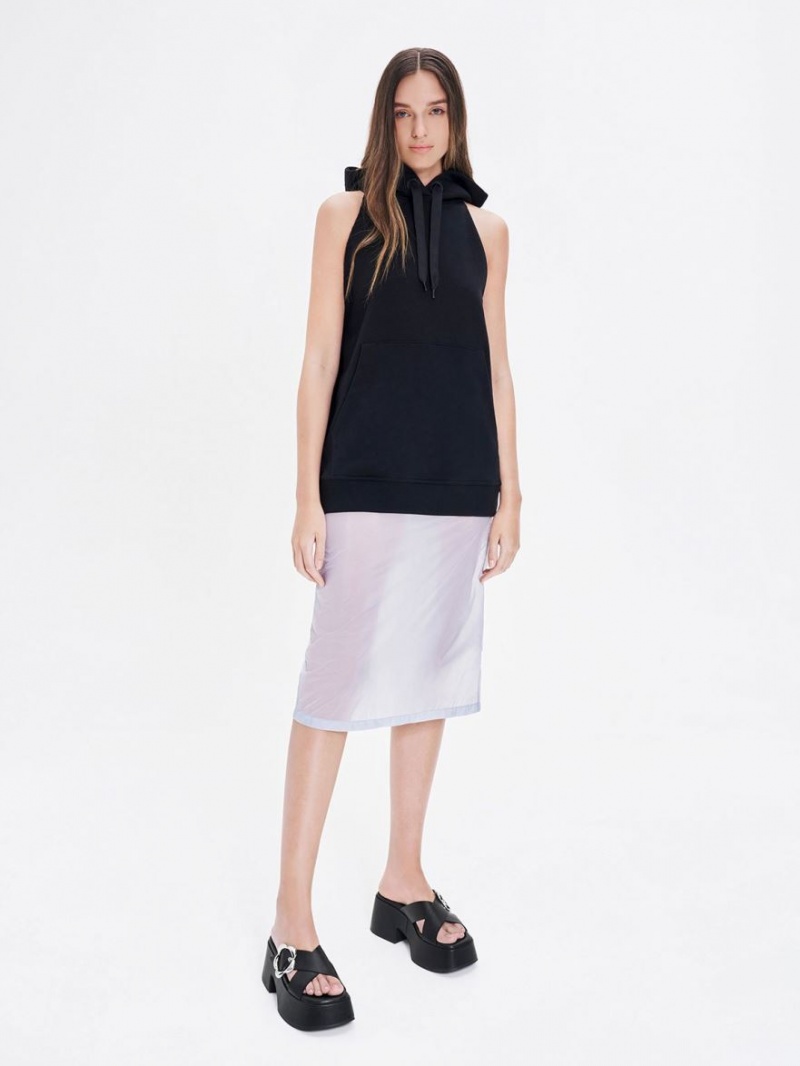 Mules Charles And Keith Flower-πόρπης Crossover flatforms μαυρα | 10562-YSWO