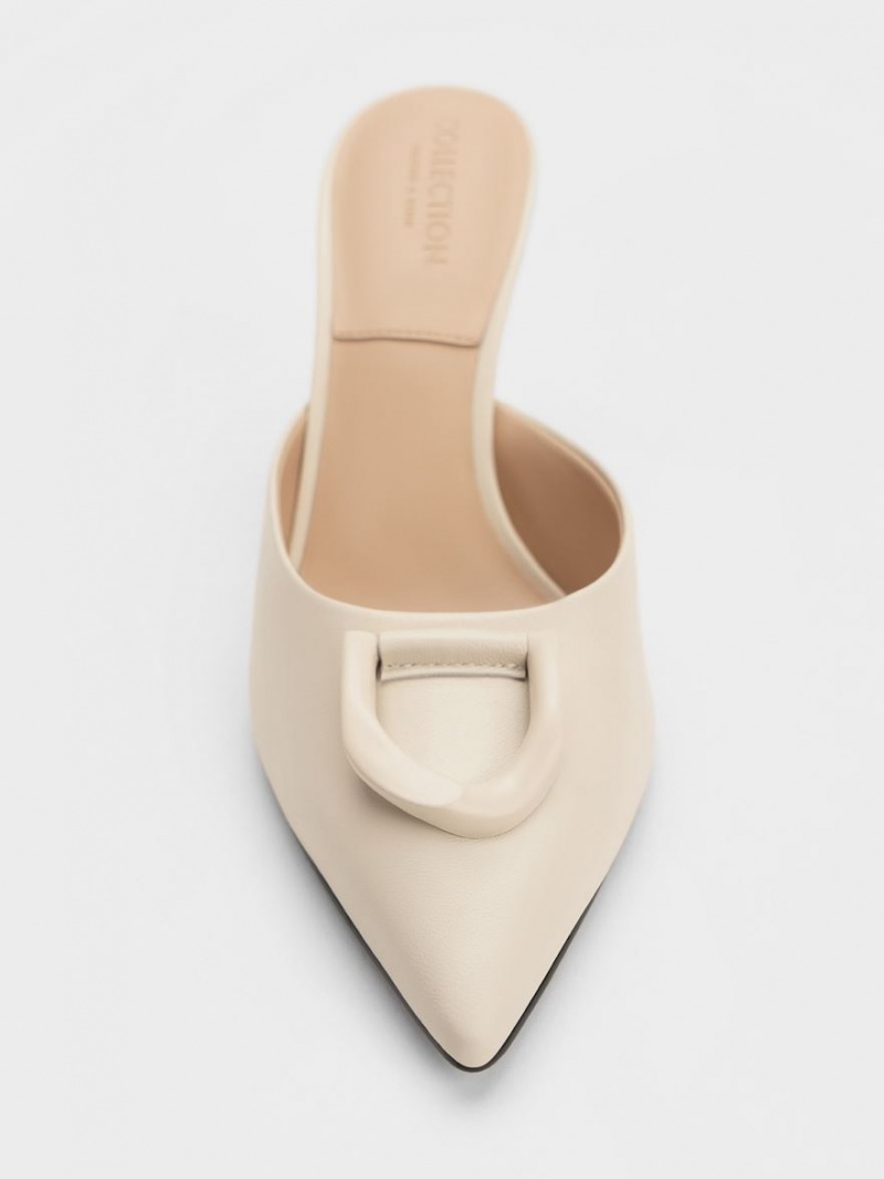 Mules Charles And Keith Gabine δερματινα Μπεζ | 20789-KFMU