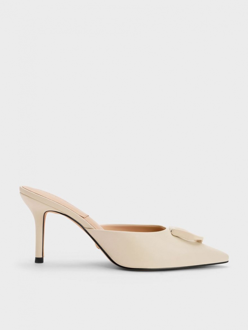 Mules Charles And Keith Gabine δερματινα Μπεζ | 20789-KFMU