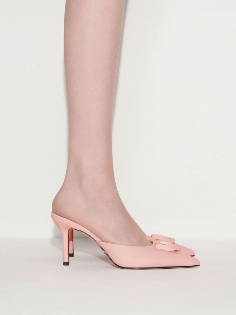 Mules Charles And Keith Gabine δερματινα ροζ | 21963-WHDL
