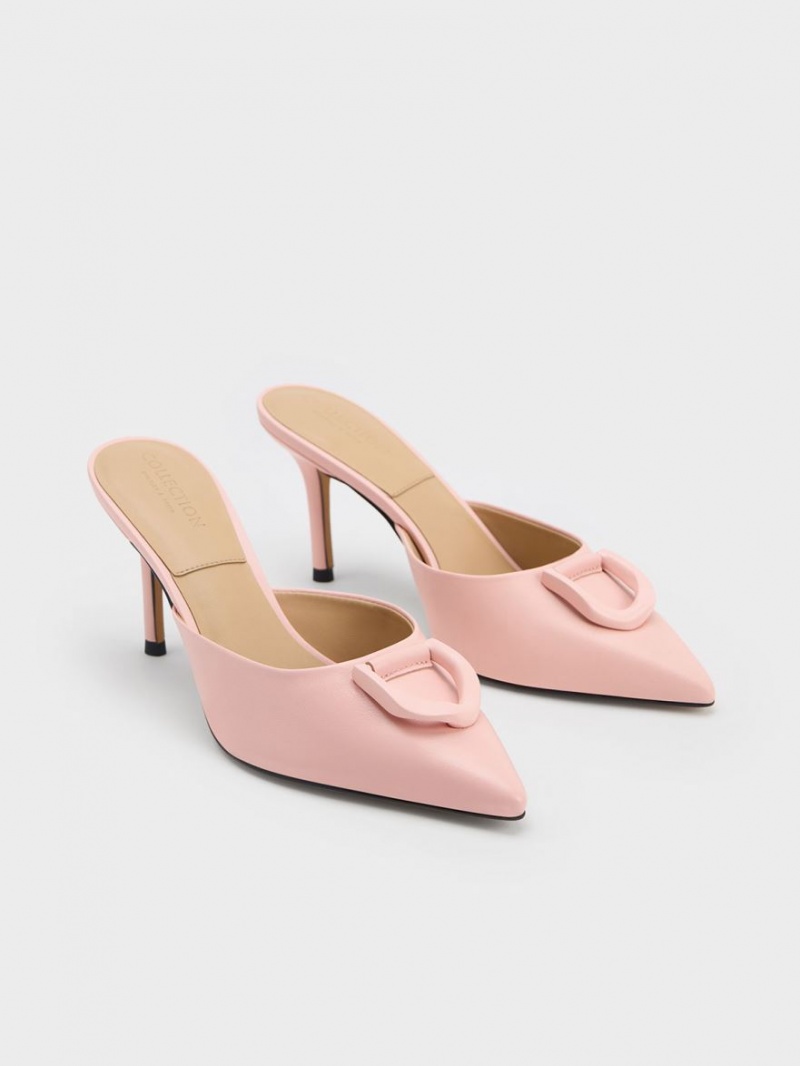 Mules Charles And Keith Gabine δερματινα ροζ | 21963-WHDL